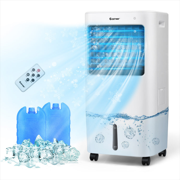 Enfriador de aire 3 en 1: ventilador y humidificador con control remoto