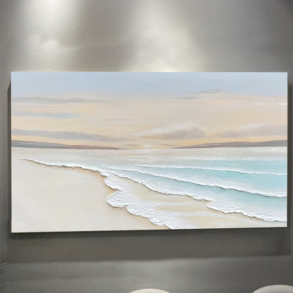 Serene Ocean Wave Coastal Wall Art IV canvas by Tailored Canvases, soft seascape on Tampa Home & Garden Store