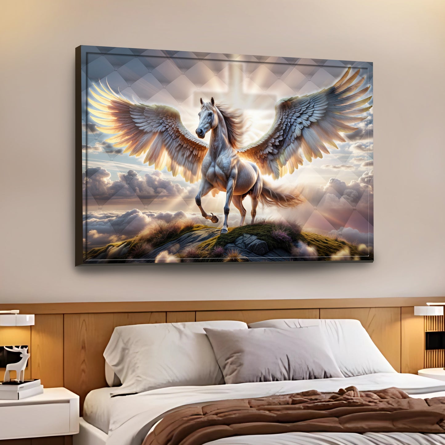 3D Horse Faith Wall Art VI canvas Tailored Canvases winged Pegasus crafting canvas on Tampa Home & Garden Store