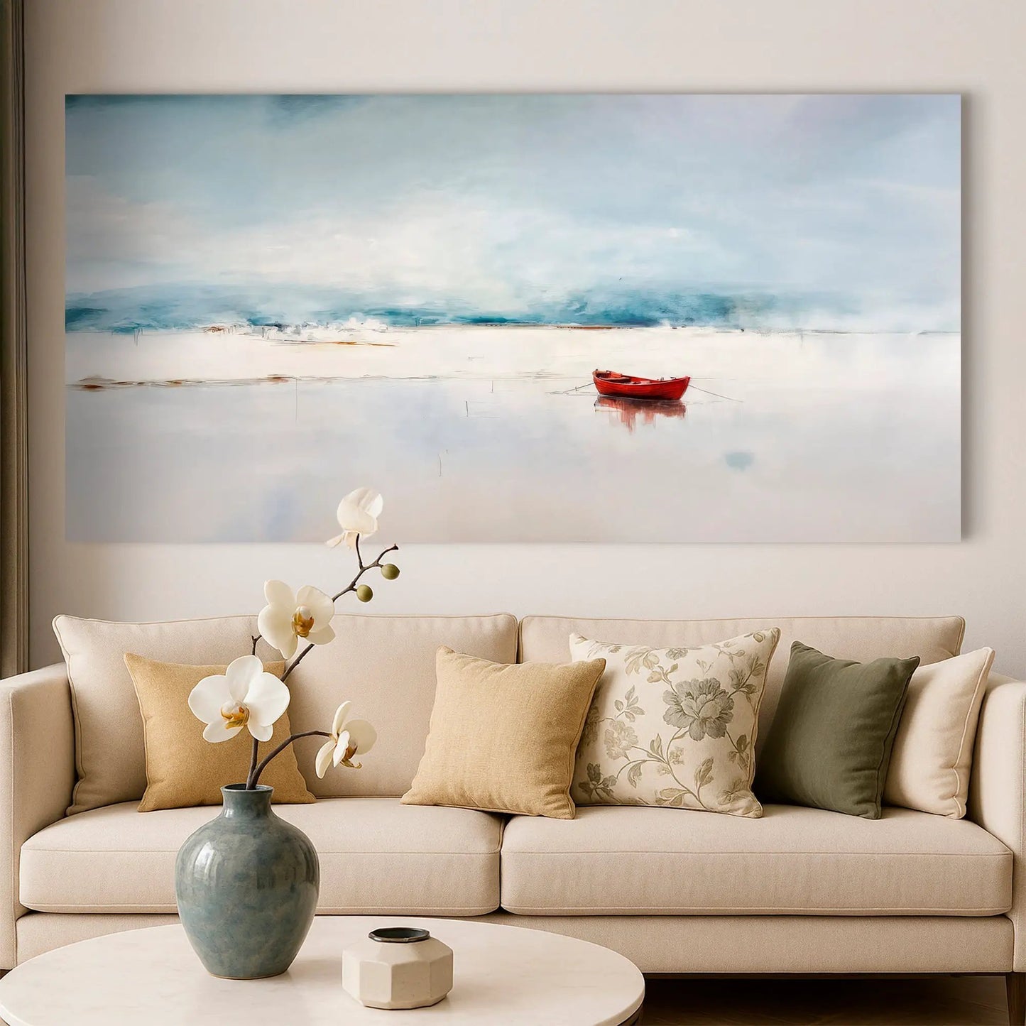 Misty Morning Abstract Wall Art Made in USA