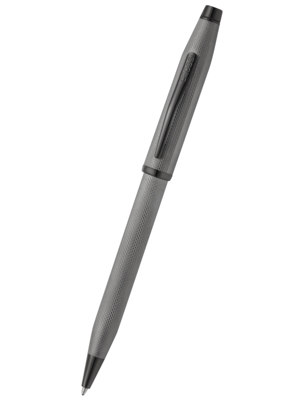 Century II polished slate gray engraved diamond-pattern ballpoint pen by A.T. Cross on Tampa Home & Garden Store
