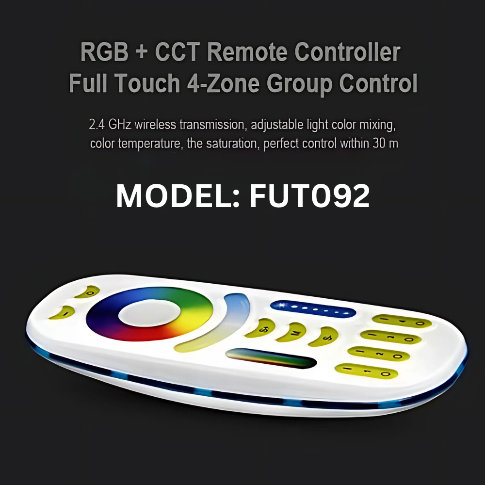 MiBoxer Wireless 4-Zone RGBW LED Light Bulb Remote Control