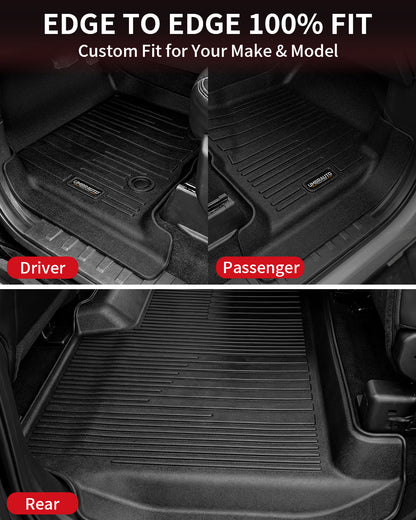 Umbrauto floor mats for Ford F-150 SuperCrew 2010–2014 front & rear mats, black all-weather TPE on Tampa Home & Garden Store