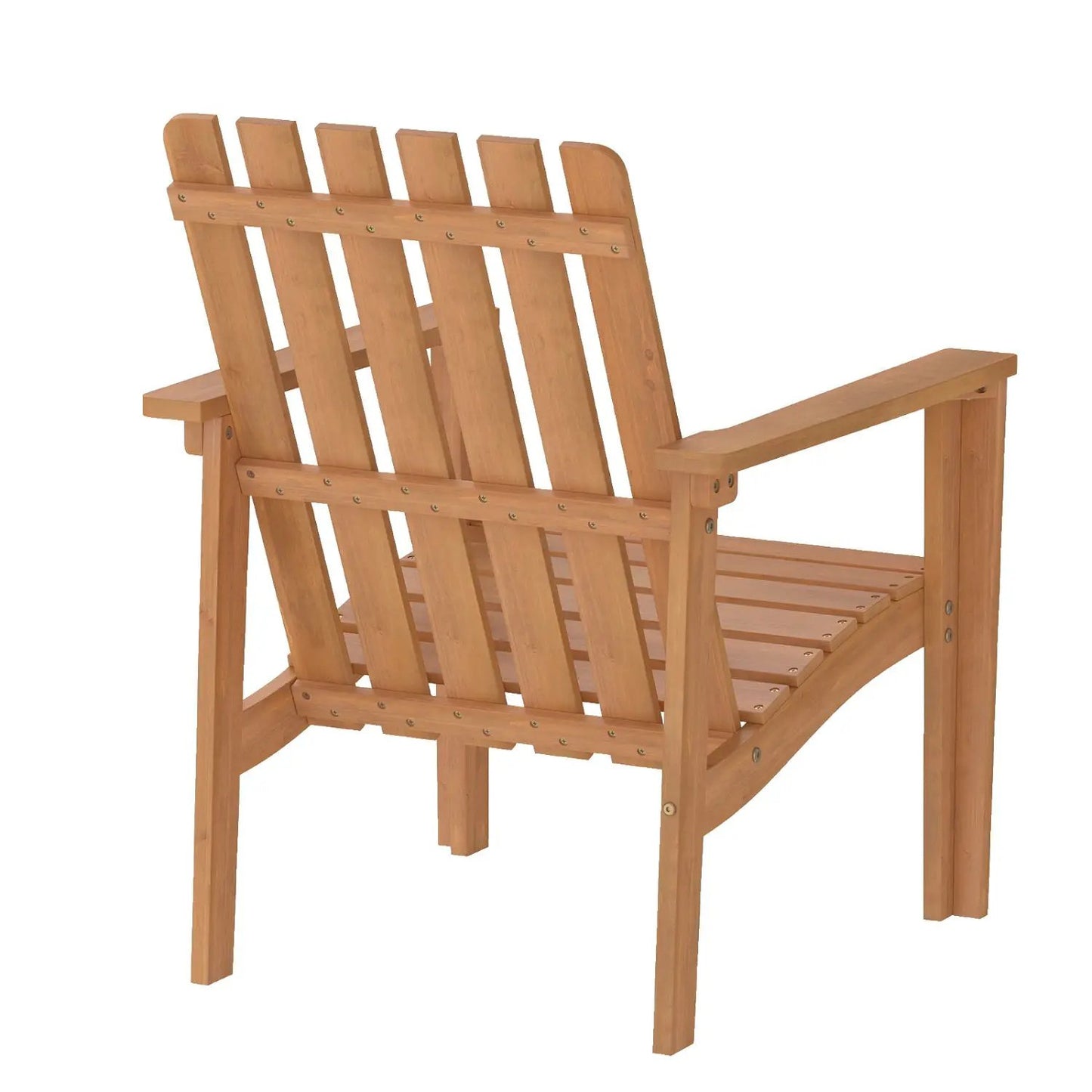 Acacia Wood Patio Chair With Curved Armrests