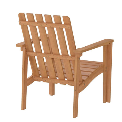 Acacia Wood Patio Chair With Curved Armrests