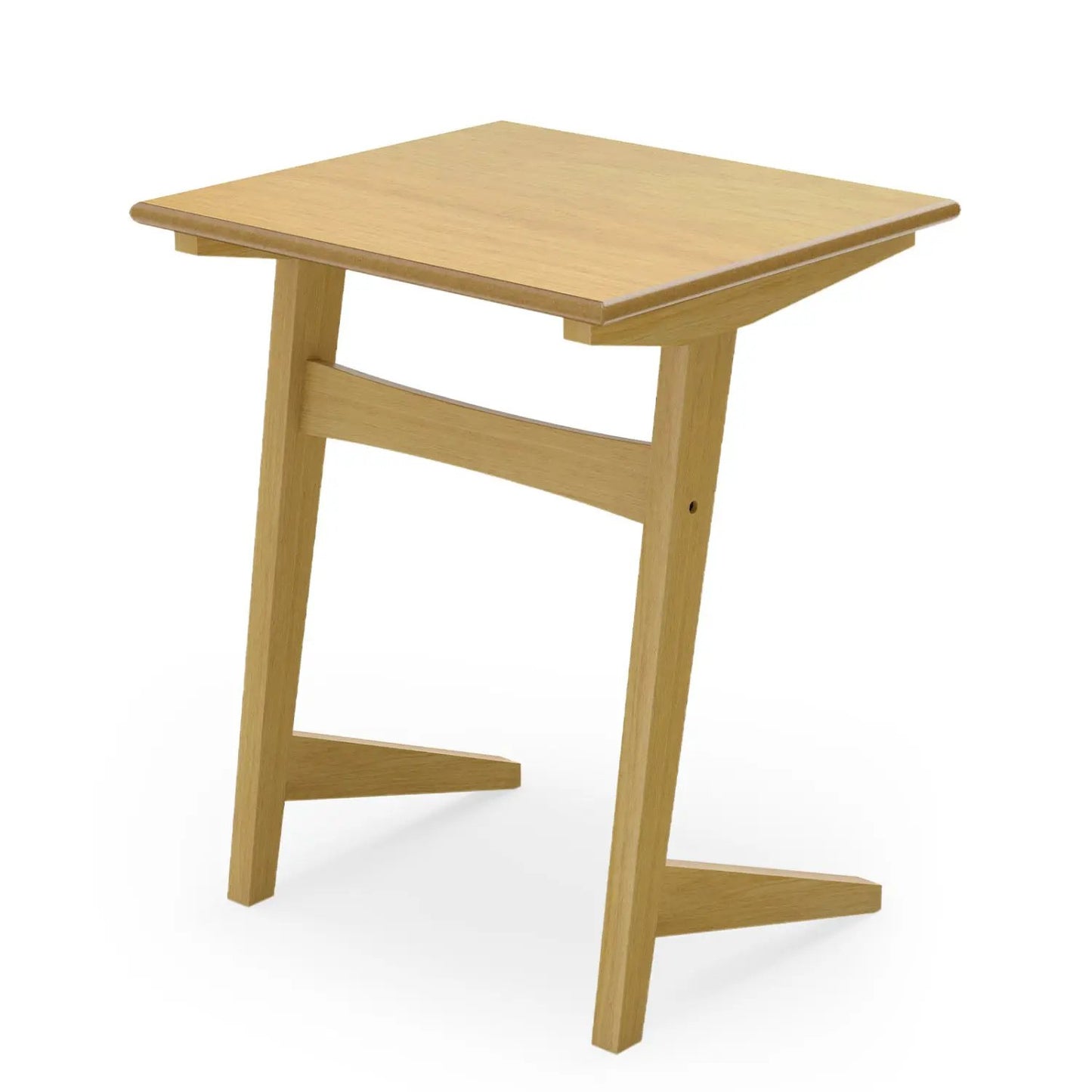 C Shaped End Tables Set of 2 With Wood Veneer