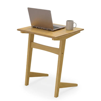 C Shaped End Tables Set of 2 With Wood Veneer