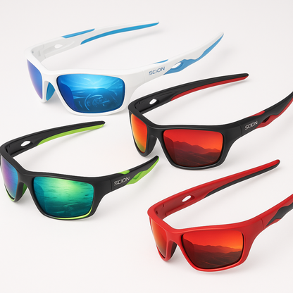 Polarized Impact-Resistant Glasses 4-pack SCION white/blue black/red black/green red/orange on Tampa Home & Garden Store