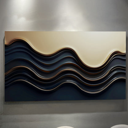 Black and Gold Minimalist Abstract Wall Art III canvas Tailored Canvases crafting canvas on Tampa Home & Garden Store