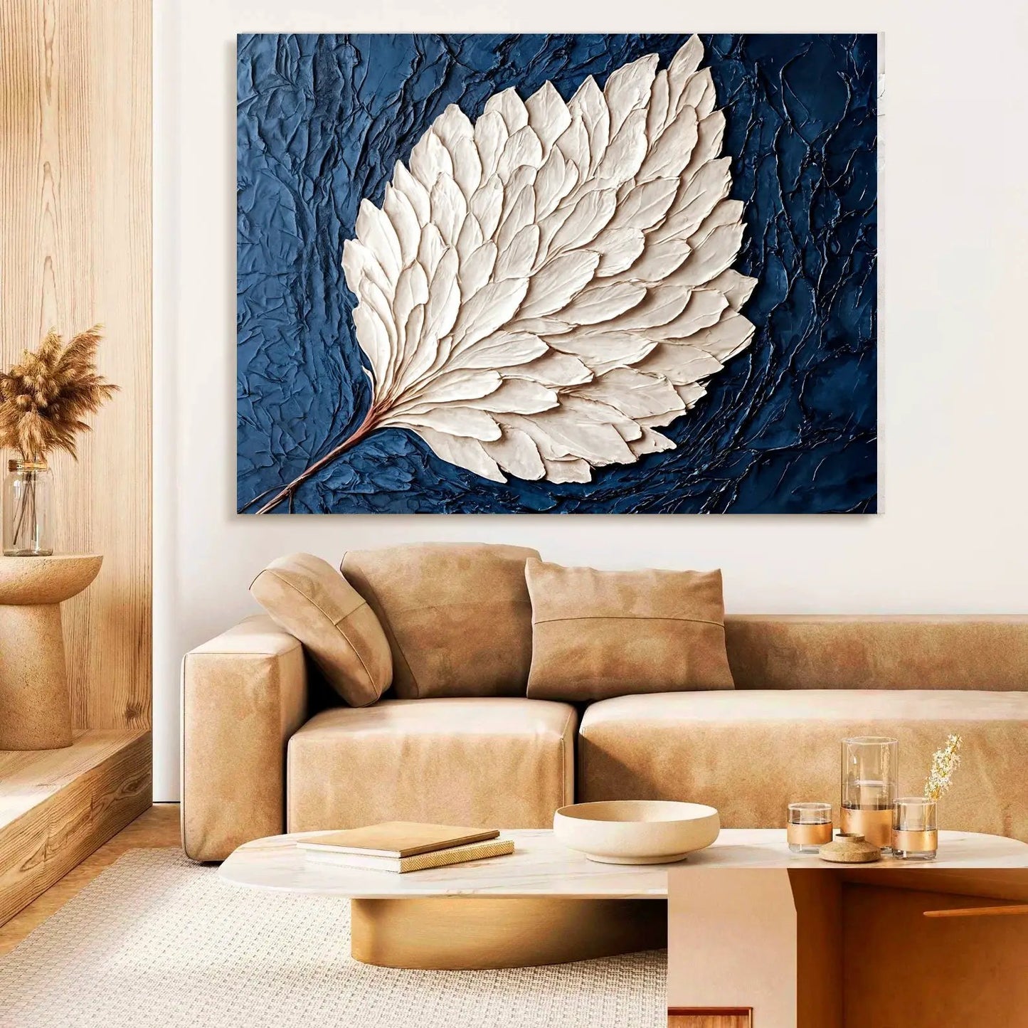 Ivory Bloom Wall Art in USA Canvas Ready to Hang