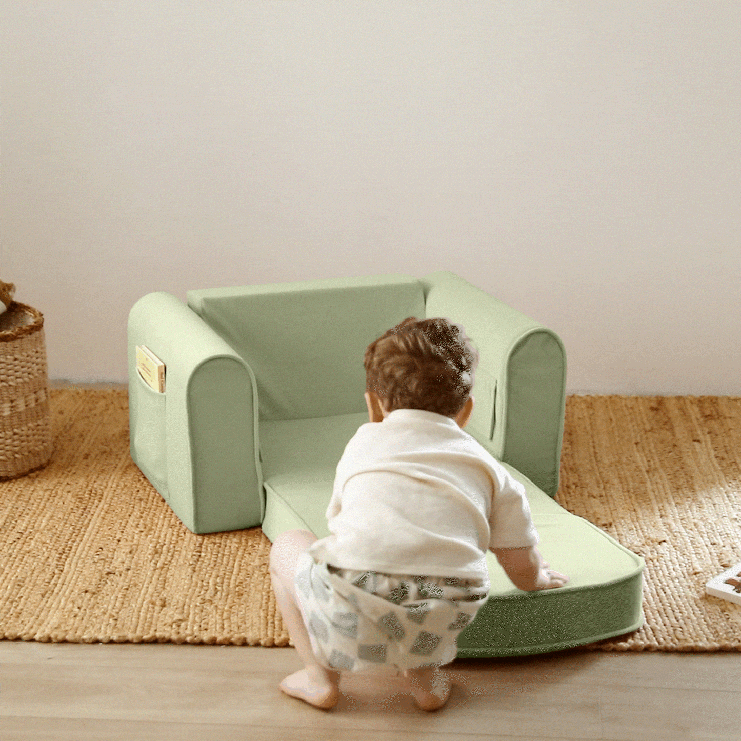 Tiny Land GentleSnug Kid Chair mint green play sofa for kids Tiny Land INC on Tampa Home & Garden Store