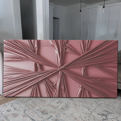 Modern Abstract Minimalist Wall Art VII canvas by Tailored Canvases pink metallic drape on Tampa Home & Garden Store