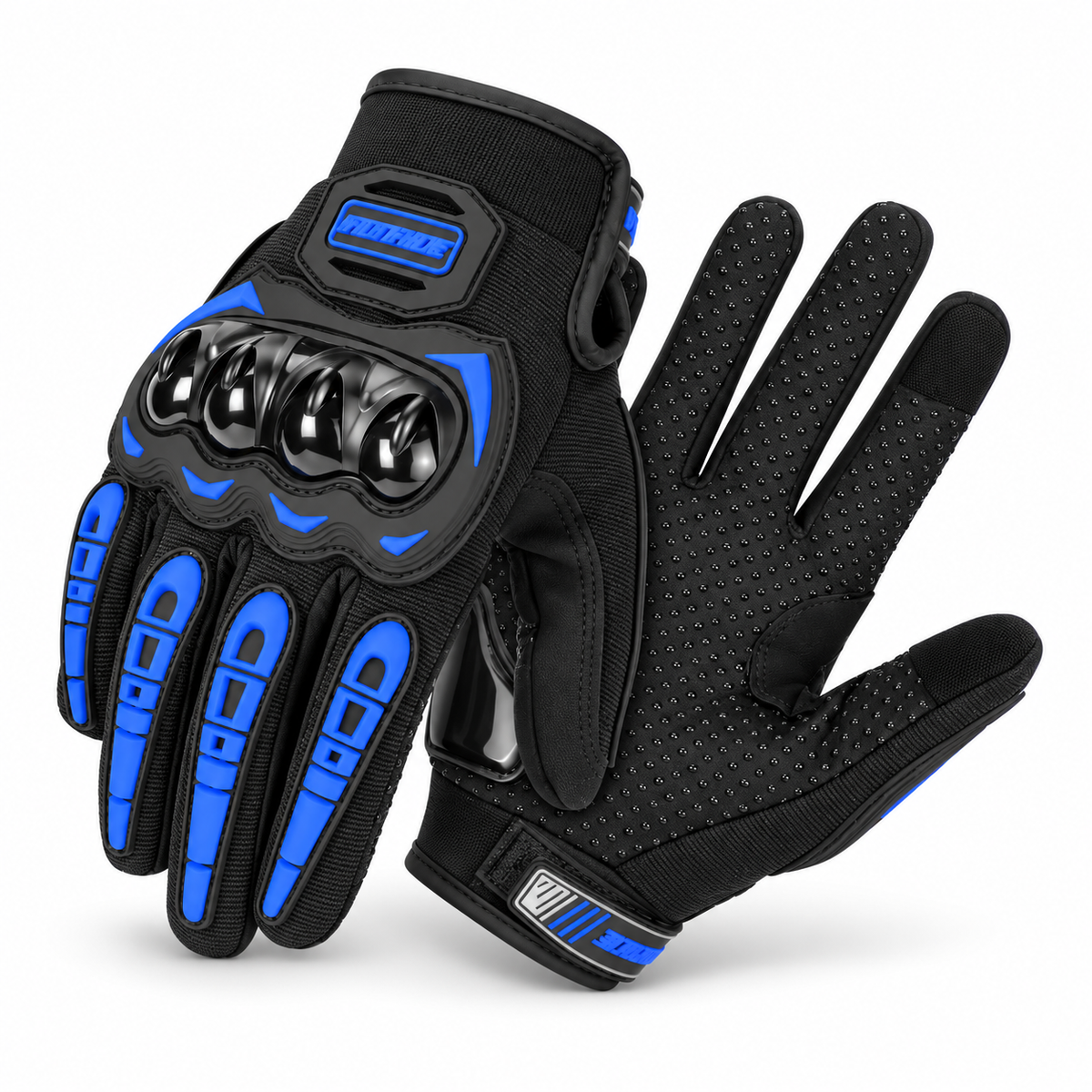 Summer Breathable Touch Screen Gloves by BikerZoneZ black motorcycle knuckle protection on Tampa Home & Garden Store