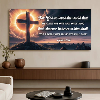 John 3 16 Faith Sign for God so Loved the World