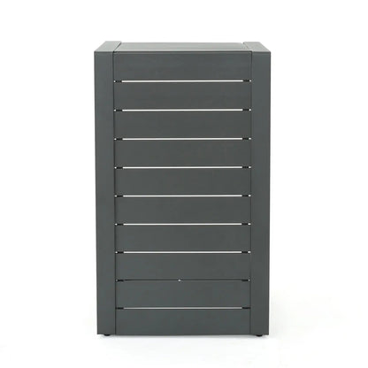Outdoor Aluminum C Shaped Side Table for Patio