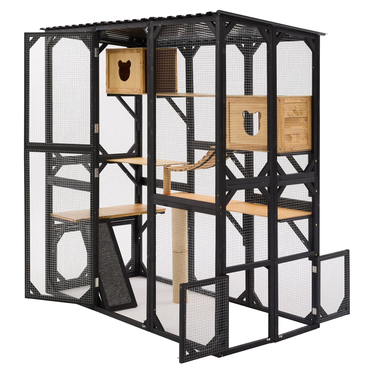 Multi Level Outdoor Cat Enclosure and Platform