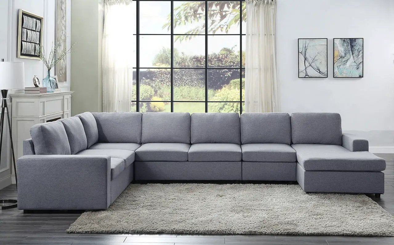 Tifton 7 Seat Reversible Modular Sofa Chaise