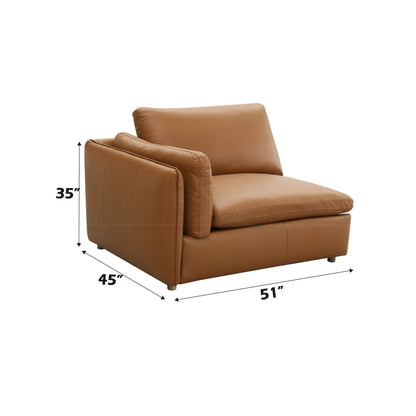 Brighton top grain modular sectional brown leather by Unique Piece Furniture on Tampa Home & Garden Store