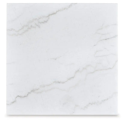 Loyaska Square End Table Brown and Ivory Marble