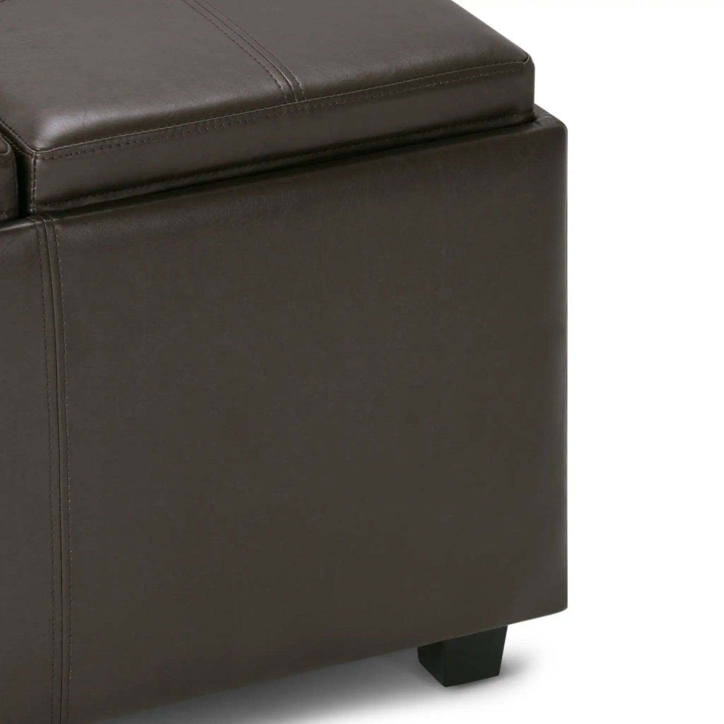 Avalon Upholstered Storage Ottoman With Trays