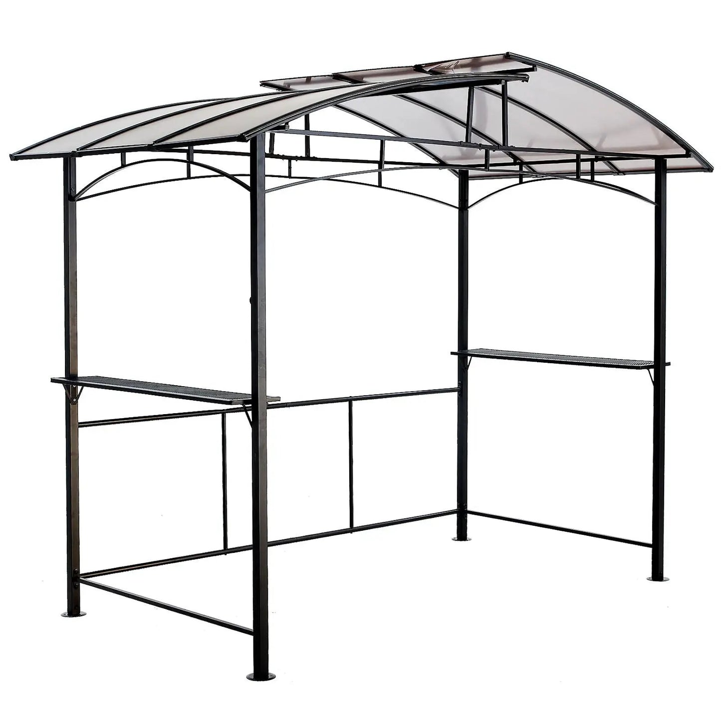 Grill Gazebo 8x5ft Canopy Bbq Shelter Black