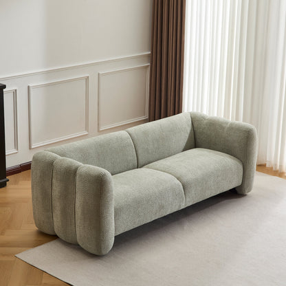 the Stylish Boucle Wave Design Modern Sofa