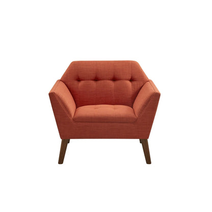 Lounge Chair With Button Tufting Mid Century