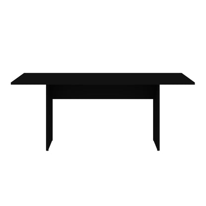 Nomad Dining Table with Protouch Wood-Grain Finish in black, HouseOfZazla dining furniture on Tampa Home & Garden Store