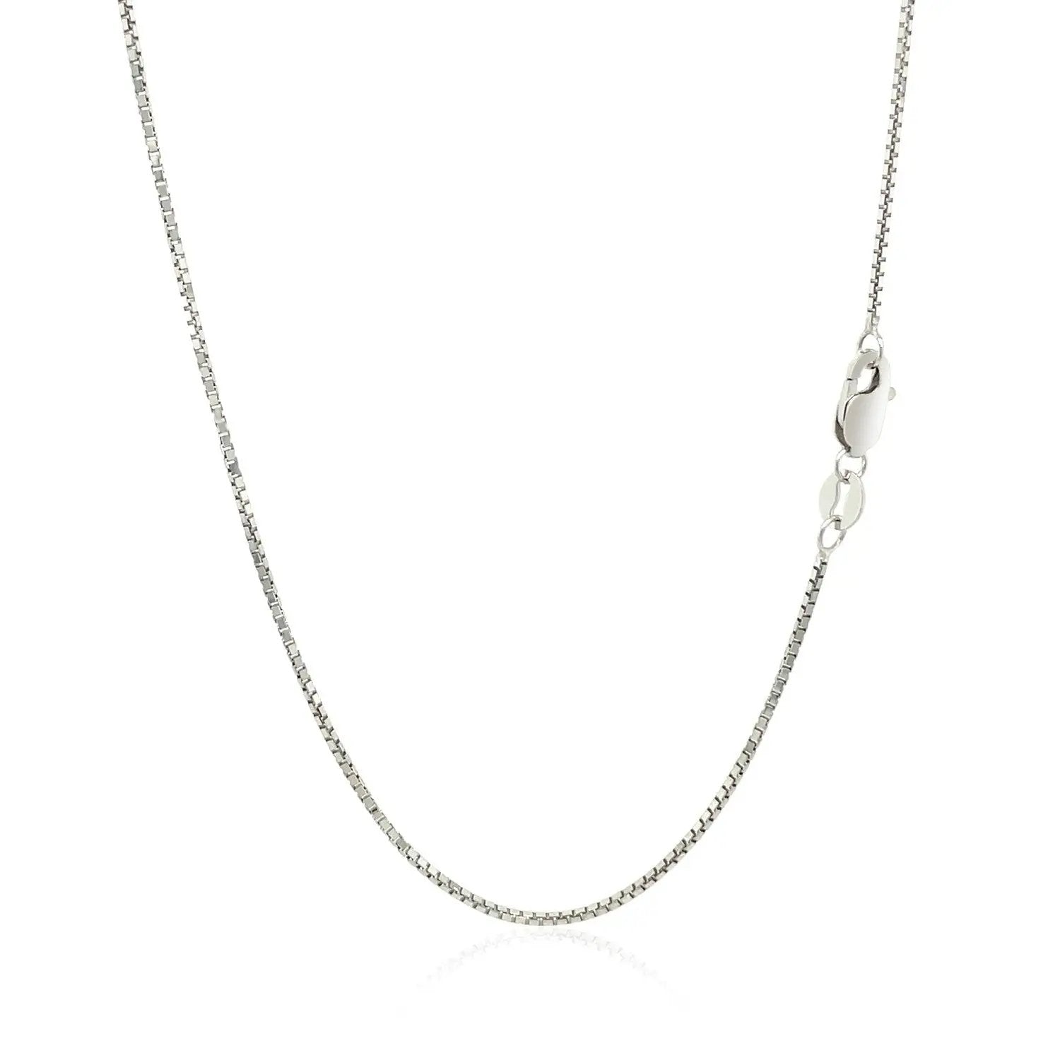 14k white gold octagonal box chain necklace 1.00 mm by Bids.com on Tampa Home & Garden Store