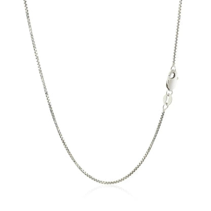 14k white gold octagonal box chain necklace 1.00 mm by Bids.com on Tampa Home & Garden Store