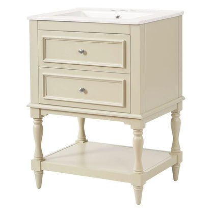 Bathroom Vanity Sink and Two Drawers Storage