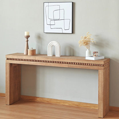 Modern Rustic Wood Coffee Table with Floating Top