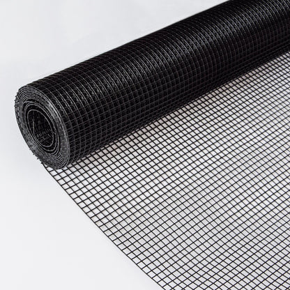 Vinyl coated hardware cloth roll, black, 21 ga galv steel for poultry netting HouseOfZazla on Tampa Home & Garden Store