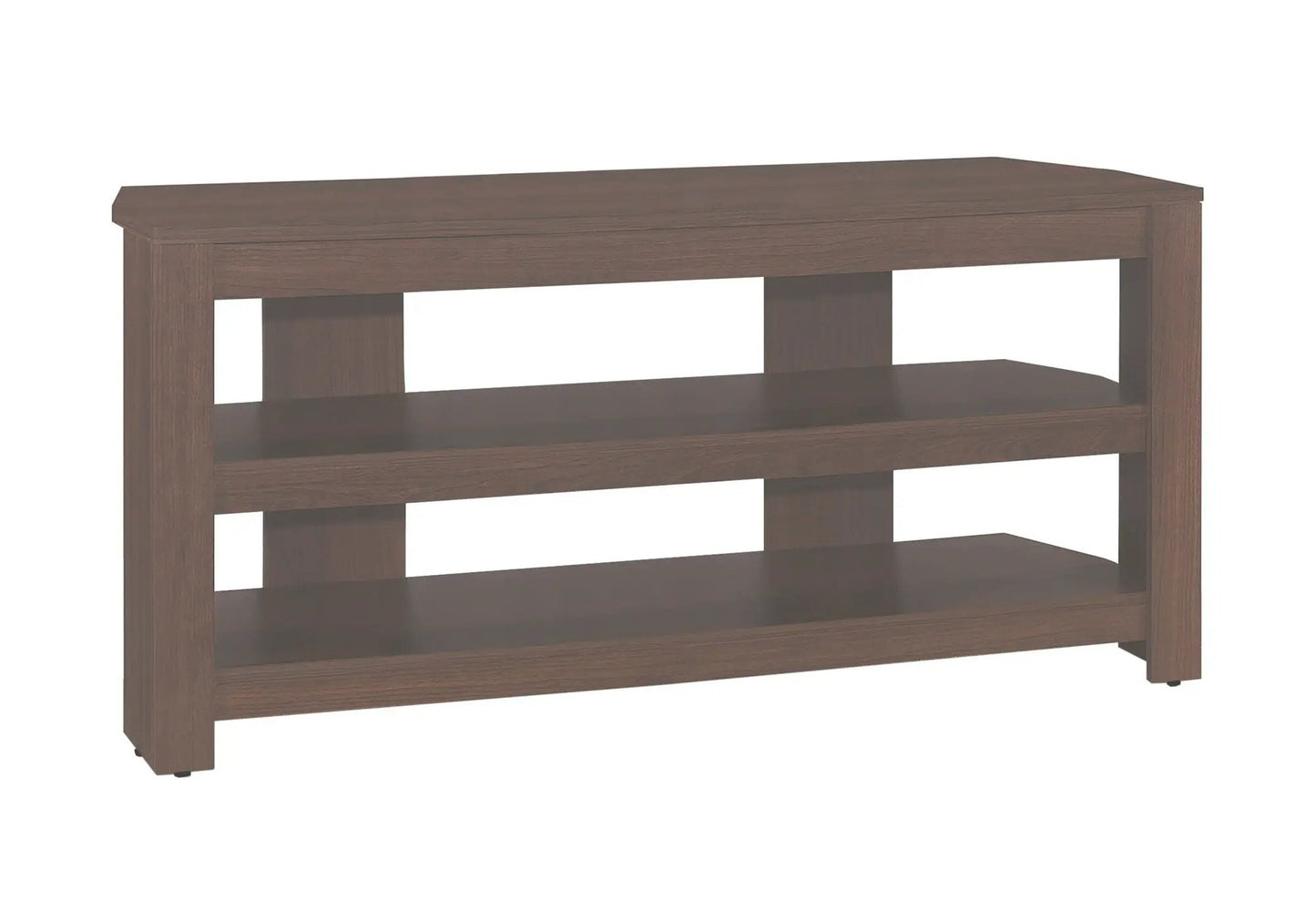 TV stand cherry wood finish with open shelves Unique Piece Furniture on Tampa Home & Garden Store
