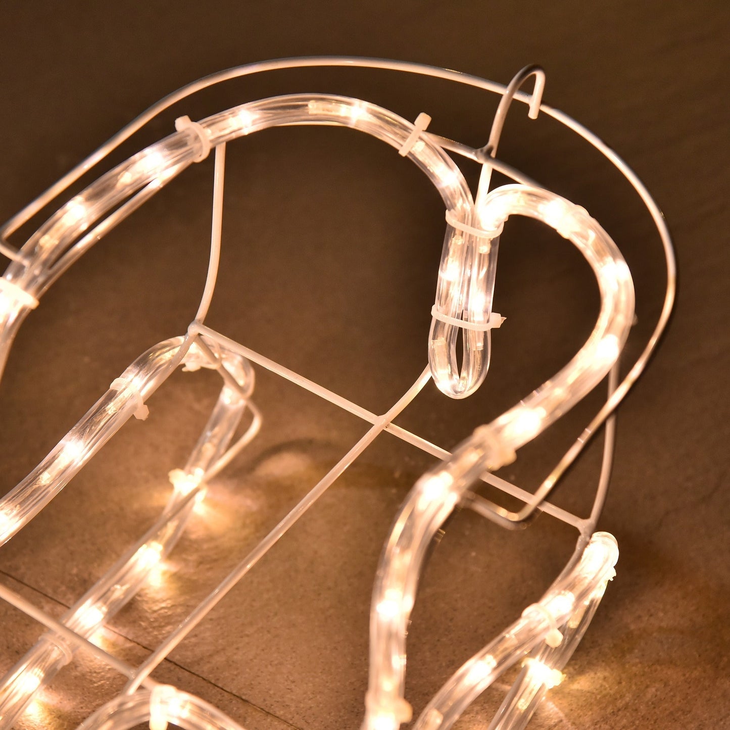 Outdoor LED Reindeer Sleigh Christmas Decoration