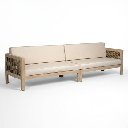 Premium Emir Acacia 4 Seater Sofa for Patio