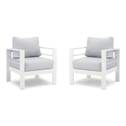 Outdoor Iron Patio Set With The Thick Cushions