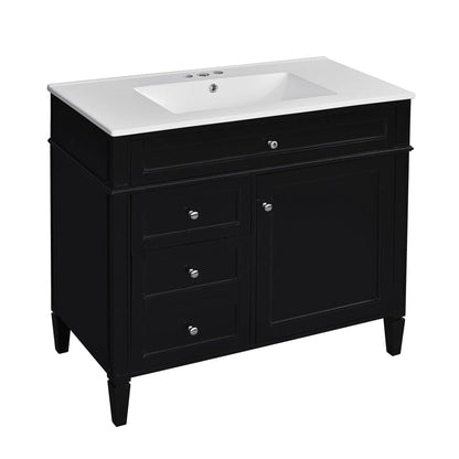 Bathroom Vanity With Top Sink and 2 Drawers