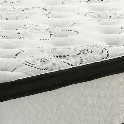 Chime 12 Inch Hybrid Mattress white quilted with black edge Unique Piece Furniture on Tampa Home & Garden Store