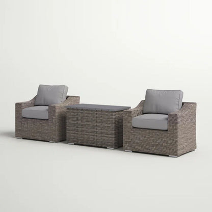 Durable Aluminum Wicker Sofa and Cushions