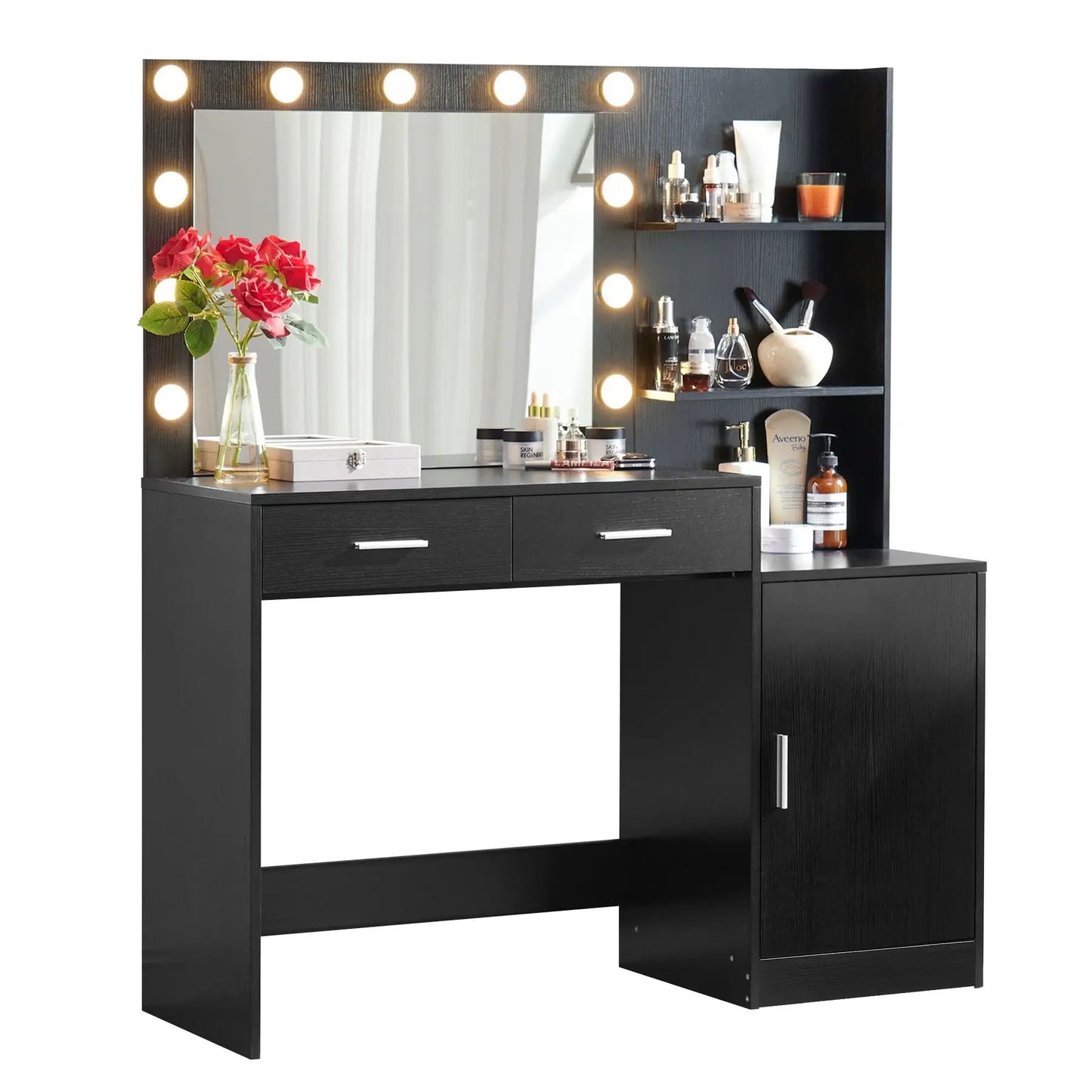 Vanity Desk With Mirror and Lights Dressing Table