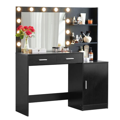 Vanity Desk With Mirror and Lights Dressing Table