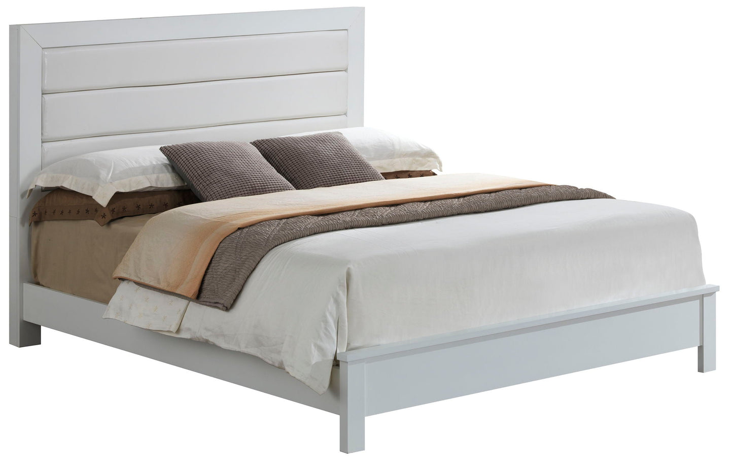 Comfortable Modern Full Bed and Wood Frame