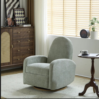 Contemporary 360 Swivel and Glider Recliner Chair