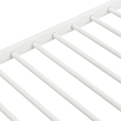 Bunk Bed With Trundle white metal frame with round ladder rungs on Tampa Home & Garden Store