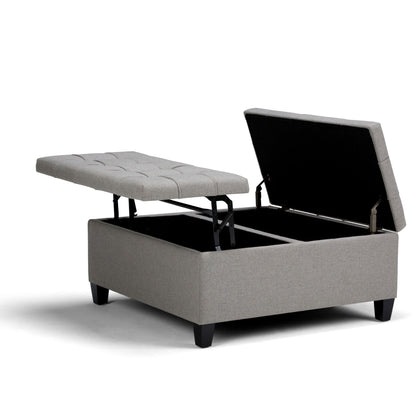 Harrison Upholstered Coffee Table Storage Ottoman