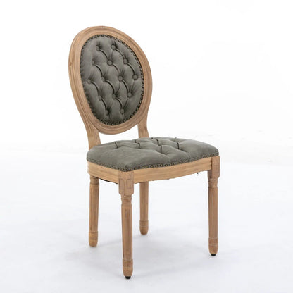 French Style Solid Wood Dining Chair Nailhead