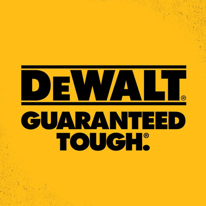 DeWalt heavy-duty fabric garden hose branding on yellow background by Orbit Irrigation on Tampa Home & Garden Store