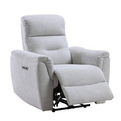 Eastre power motion recliner gray with USB port by Unique Piece Furniture on Tampa Home & Garden Store