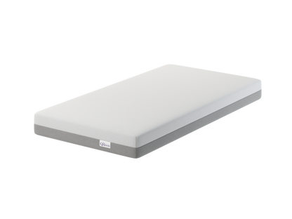 NapQueen 6 Inch Twin XL memory foam mattress with white top and gray base label on corner on Tampa Home & Garden Store